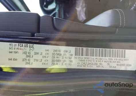 2017 Jeep Grand Cherokee Summit 4X4 from USA, damaged, VIN 1C4RJFJG4HC812284